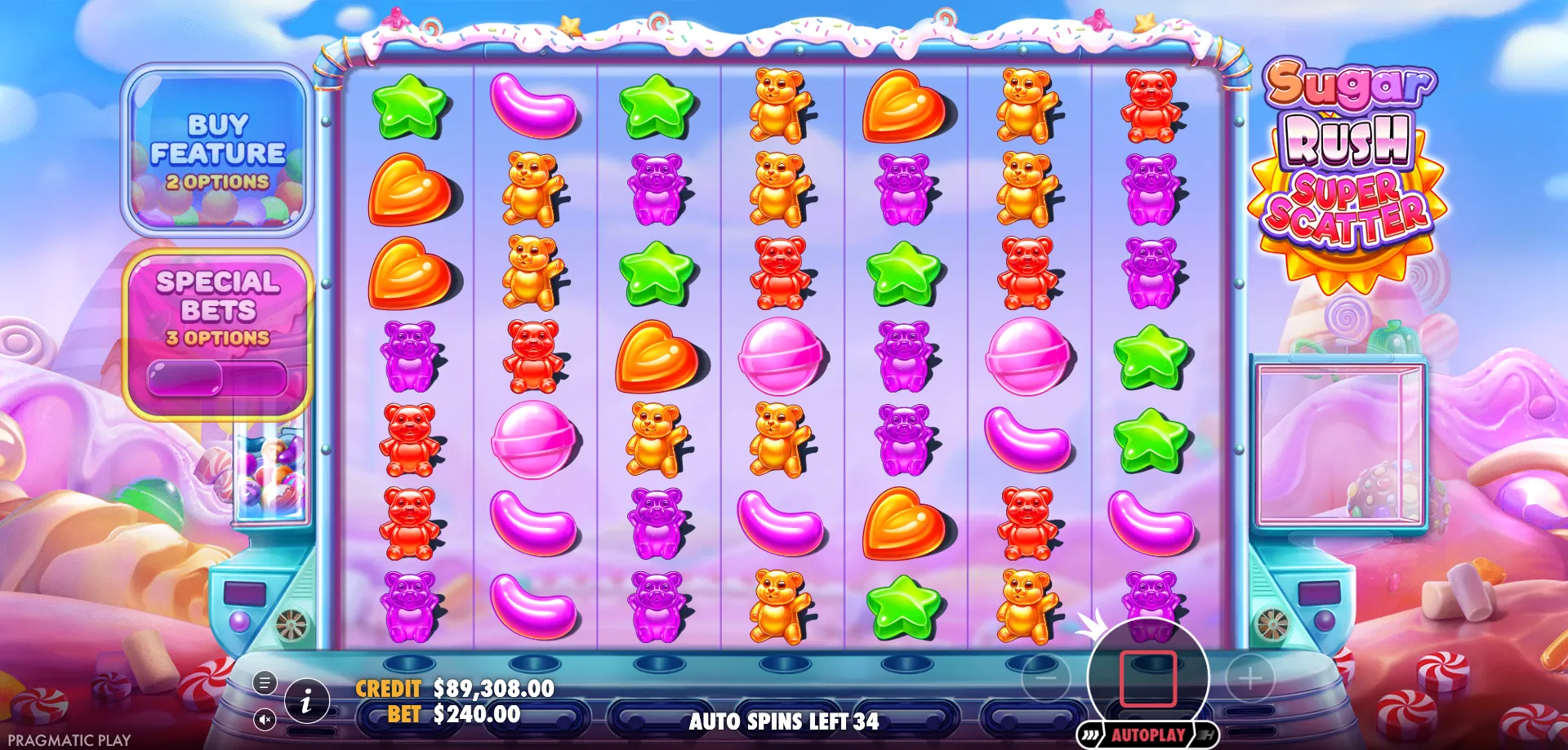 Martingale — sugar rush super scatter
